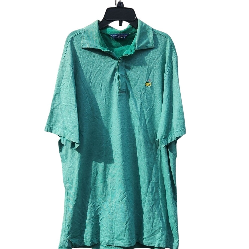 Clubhouse Collection Golf Pro Masters Agusta GA Italy Green Polo Large Sport